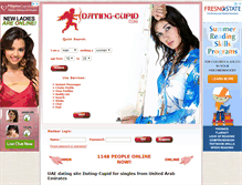 Tablet Screenshot of dating-cupid.com